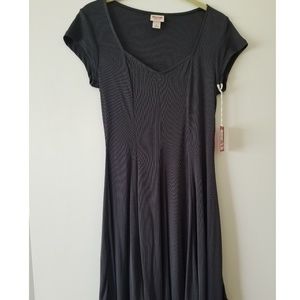 Dark grey flared dress 😍